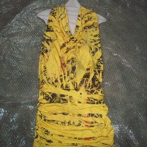womens VERY SEXY mini dress or tunic.Open back.Size Junior large